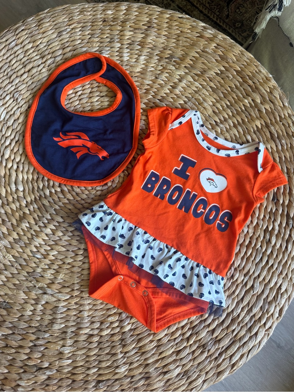 NFL Broncos Baby Girl Set